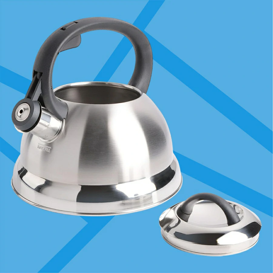 Mr. Coffee Flintshire Stainless Steel Whistling Tea Kettle 1.75 Quart