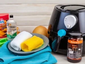 the tools and materials you will need to clean your air fryer