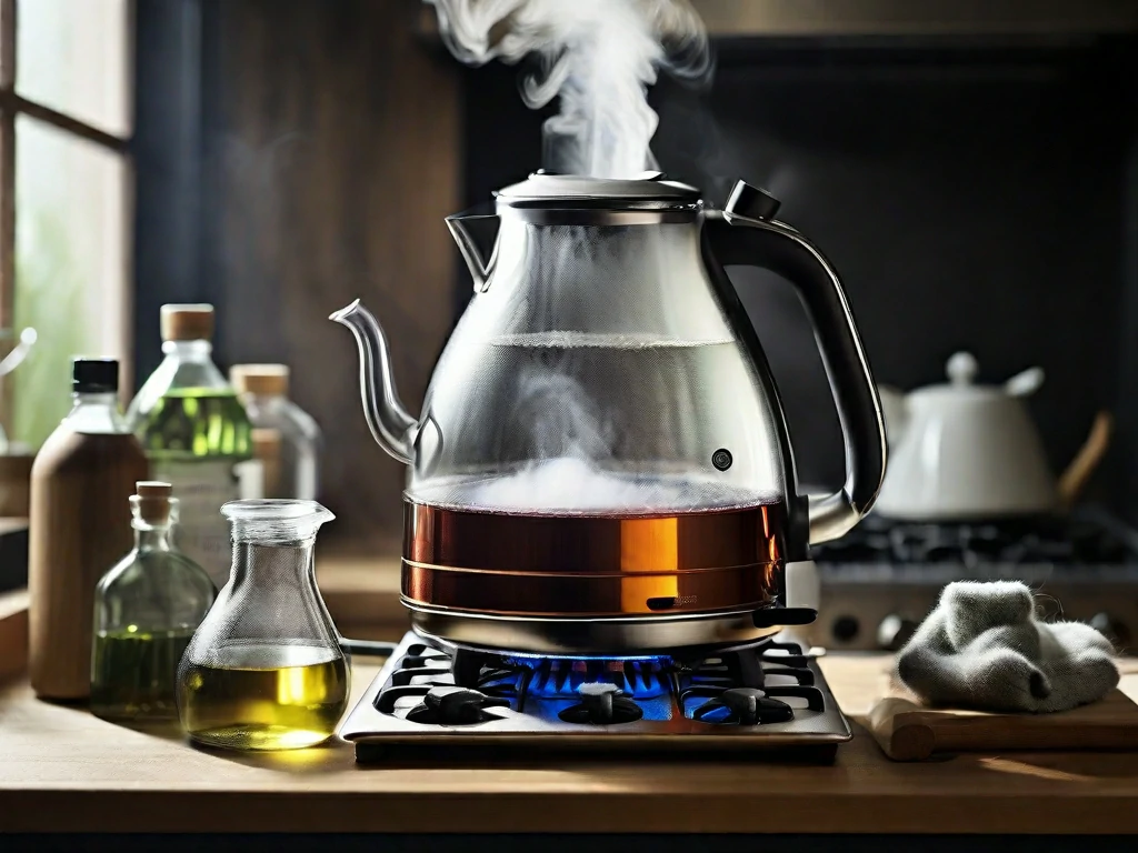 how to clean kettle with vinegar