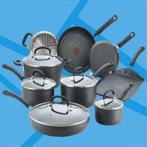 T-fal Ultimate Hard Anodized affordable nonstick cookware set