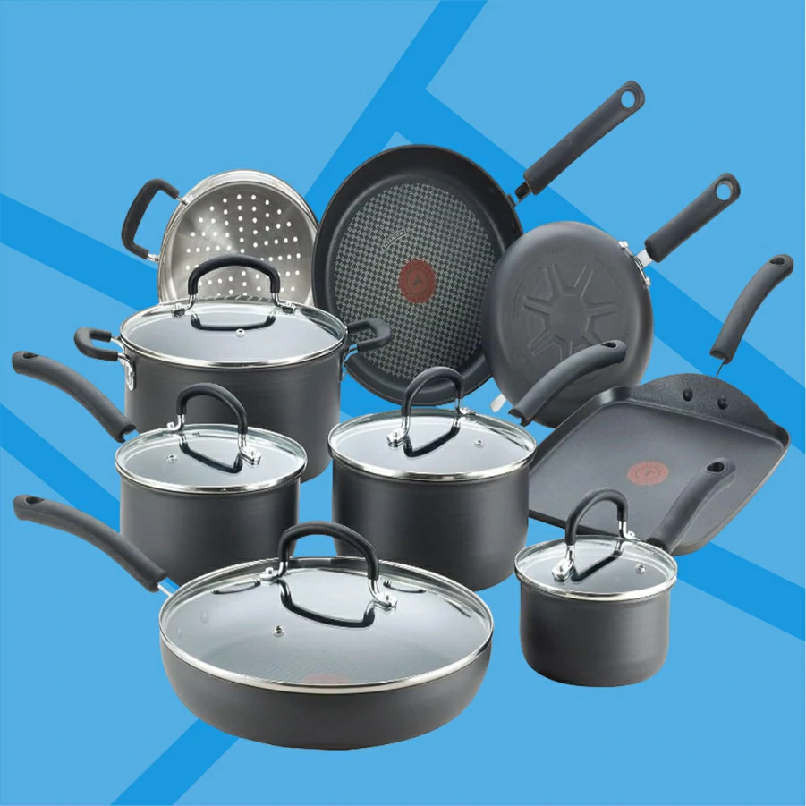 T-fal Ultimate Hard Anodized affordable nonstick cookware set